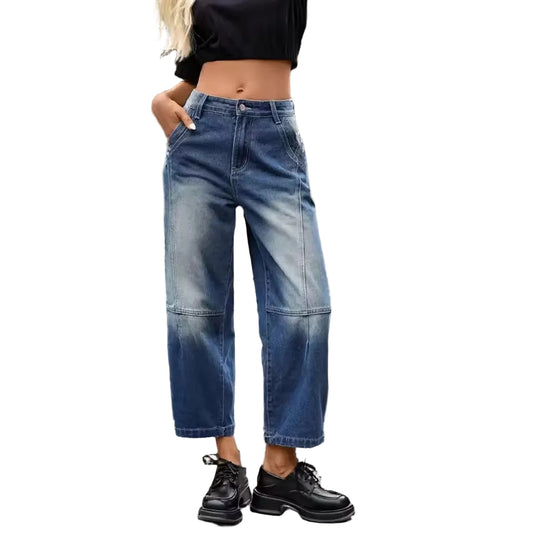 Women's Wide-Leg Pants with Panel Seams